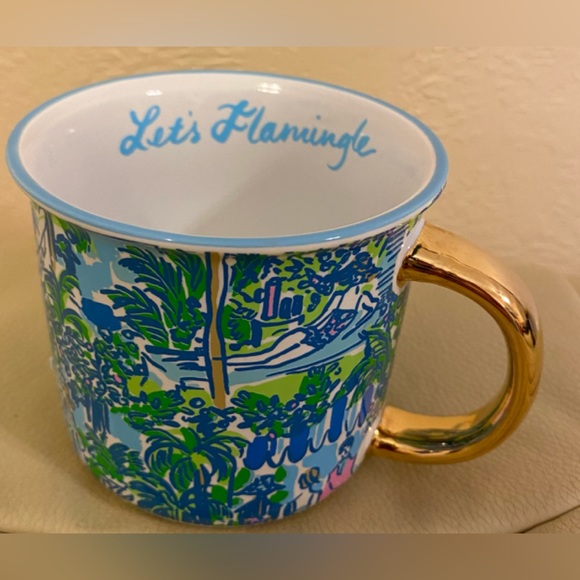 Lilly Pulitzer Other - Gorgeous Lilly Pulitzer printed mug in Sprout Green Lilly On Holiday.